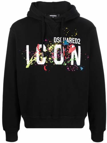 Icon logo-print hoodie